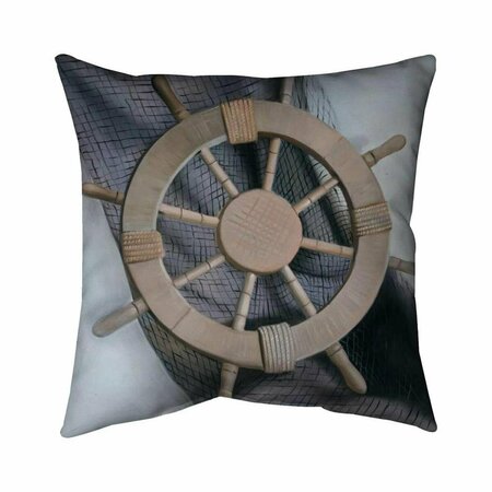 FONDO 20 x 20 in. Helm on A Fishing Net-Double Sided Print Indoor Pillow FO2795695
